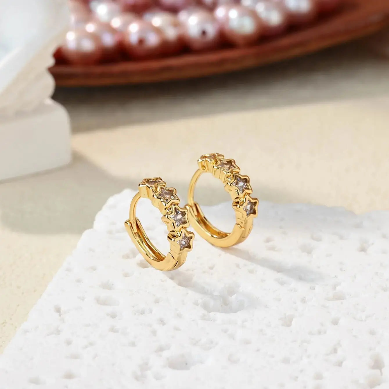 Stellar Shine Hoops