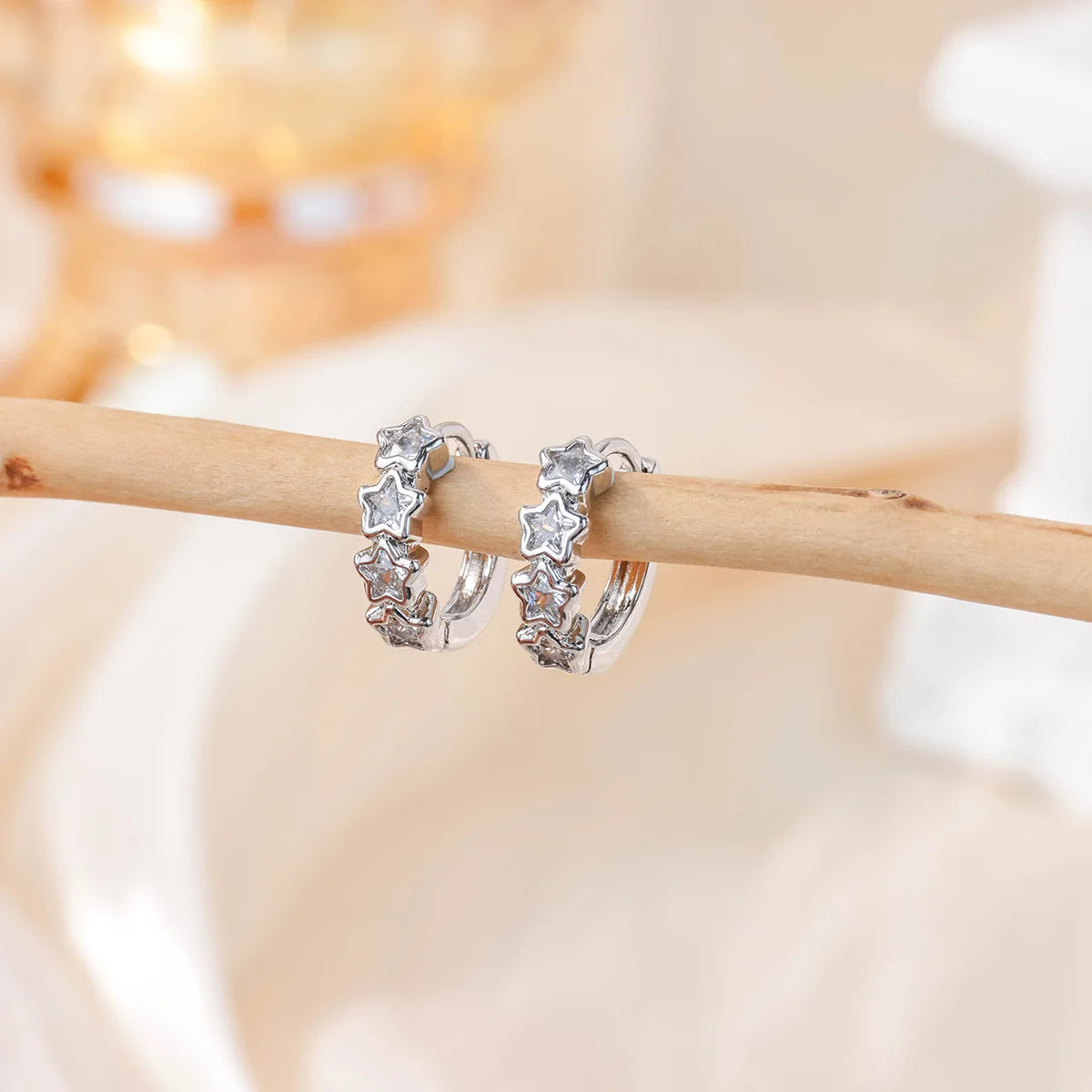 Stellar Shine Hoops