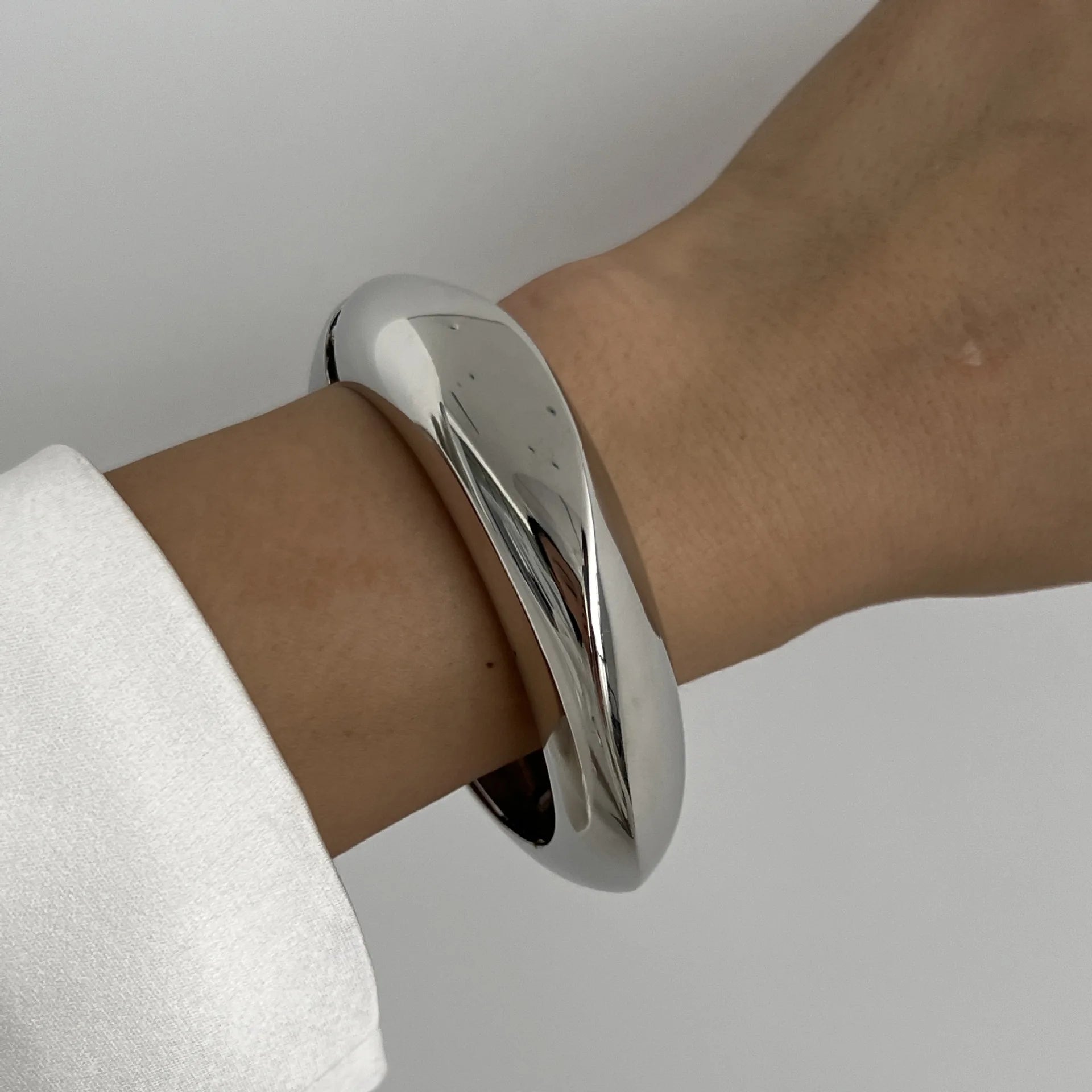 Geometric Metal Cuff – Vintage Gold & Silver Bangles