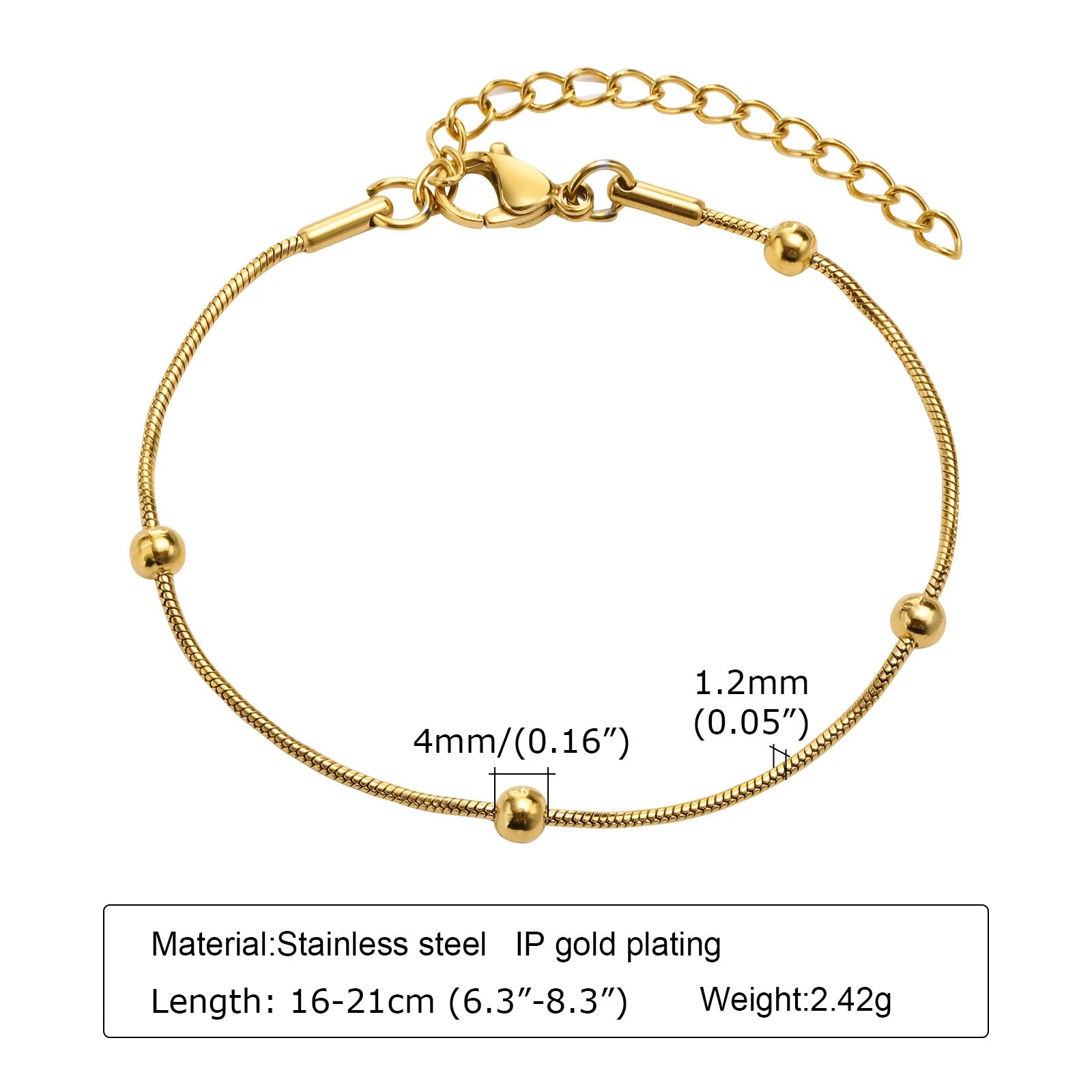 Luxury Gold Plated Herringbone Bracelet – Elegant Stackable Jewelry for Women