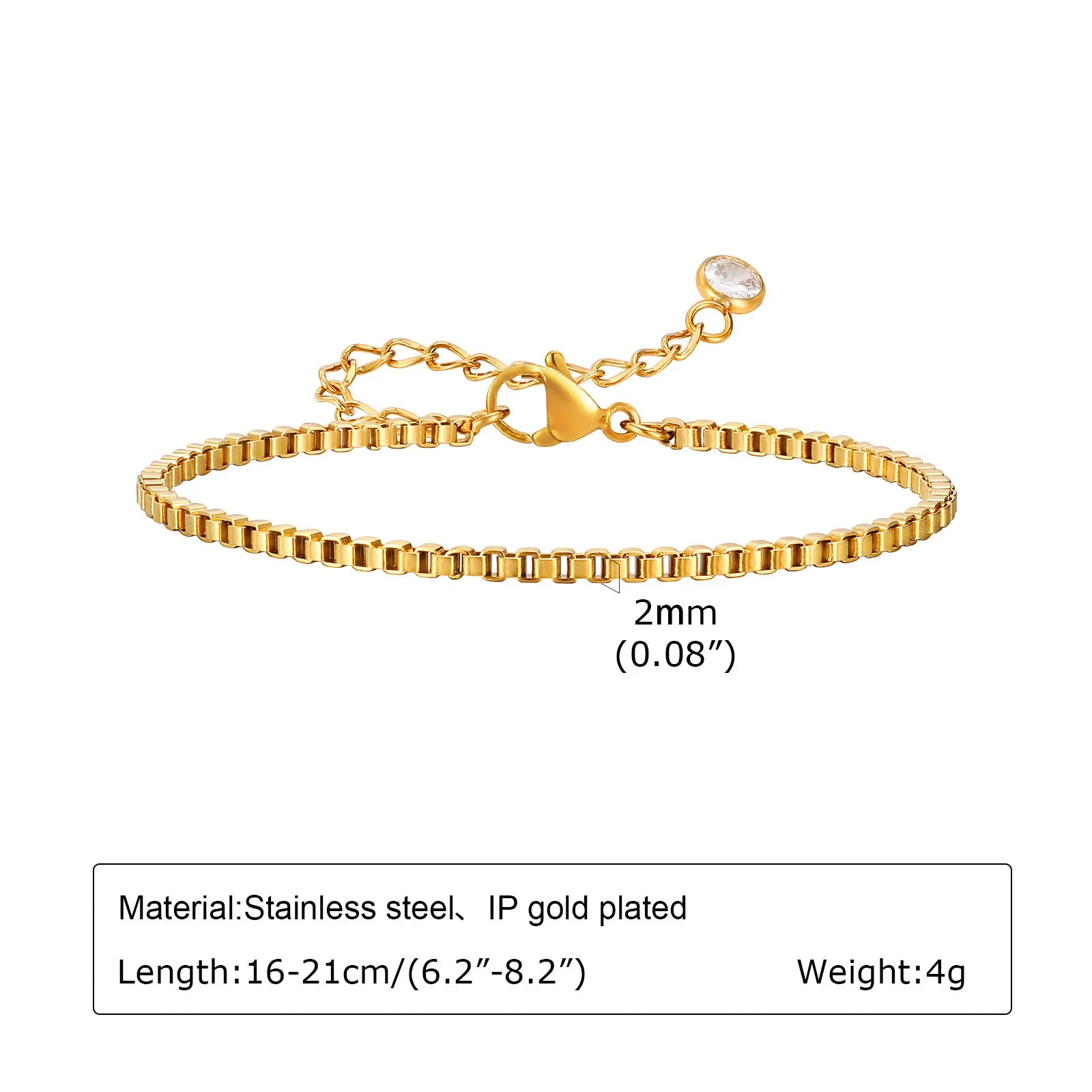 Luxury Gold Plated Herringbone Bracelet – Elegant Stackable Jewelry for Women