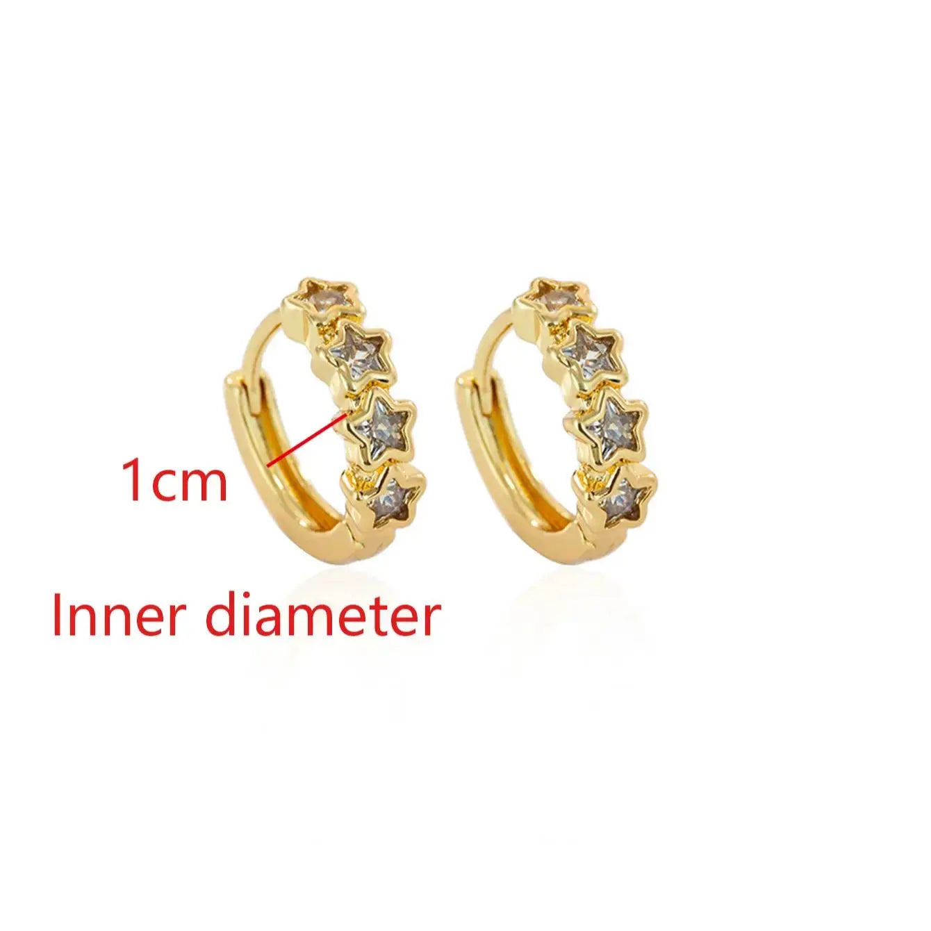 Stellar Shine Hoops