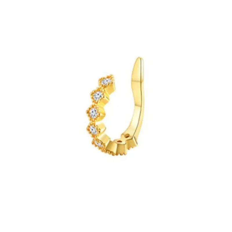 Metal Leaf Ear Cuff – Stylish Non-Pierced Earrings