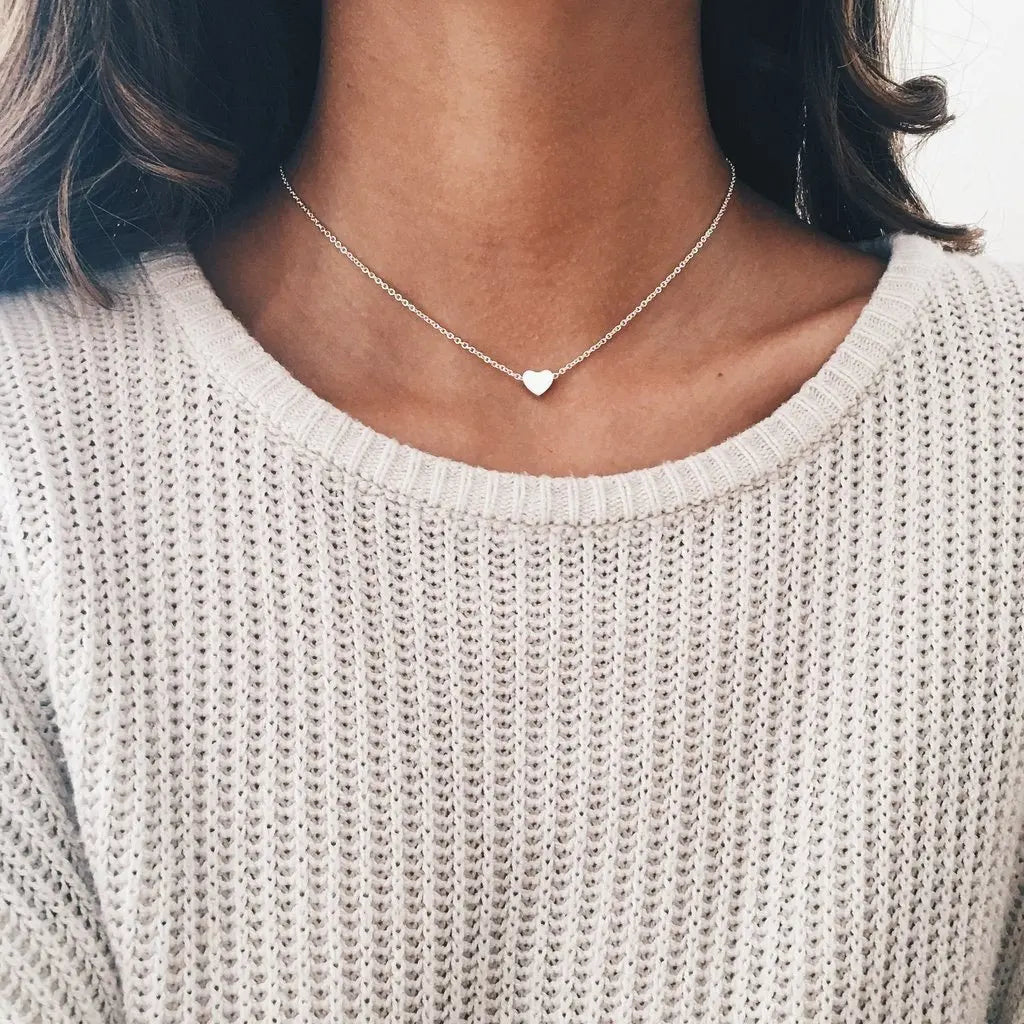 Simple pearl necklace with double layer and pendant - High quality and luxury