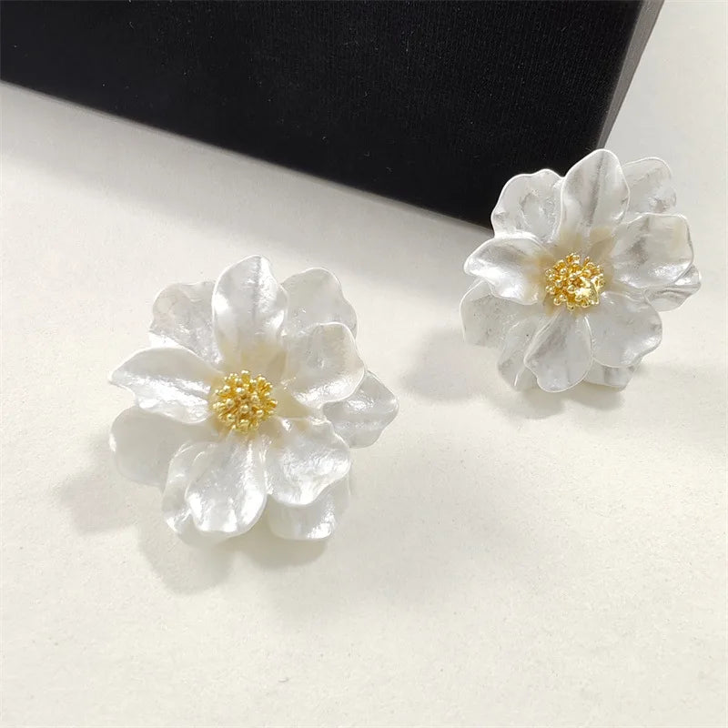 White Flower  Earrings – Perfect Gift for Women & Girls