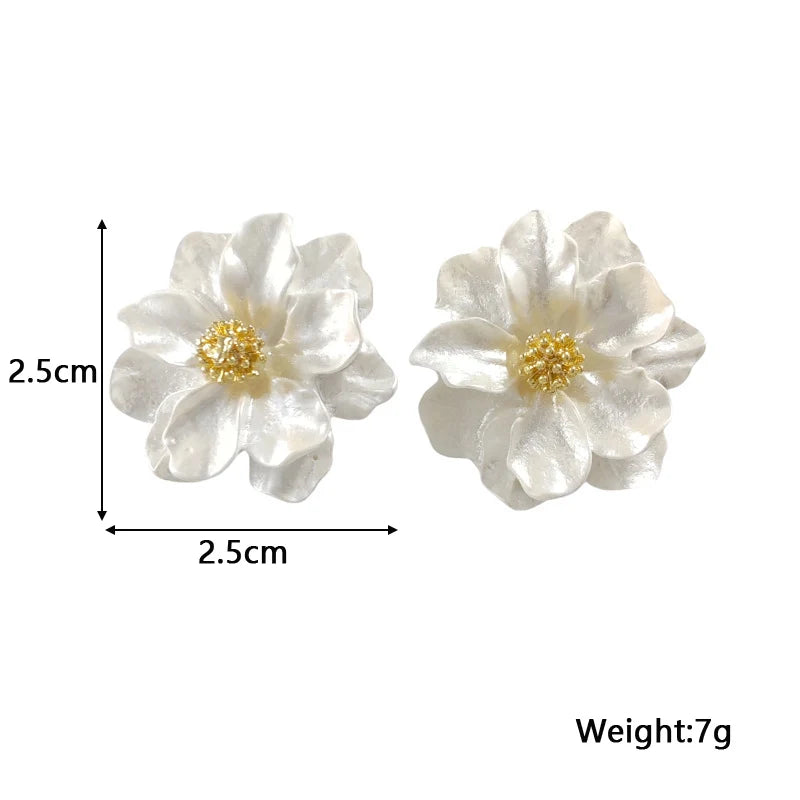 White Flower  Earrings – Perfect Gift for Women & Girls
