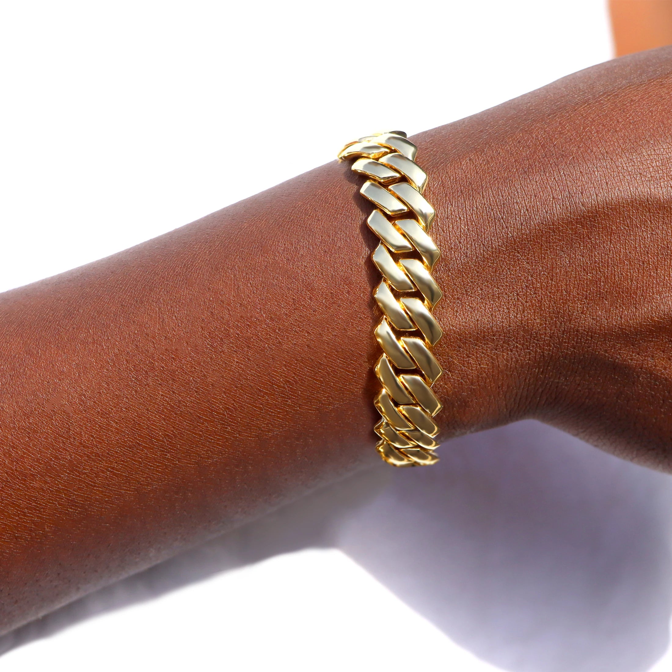 Miami Cuban Rhinestone Bracelet – Bold 14MM Jewelry