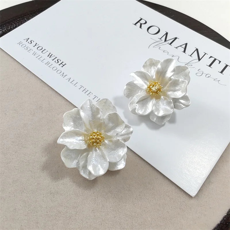 White Flower  Earrings – Perfect Gift for Women & Girls