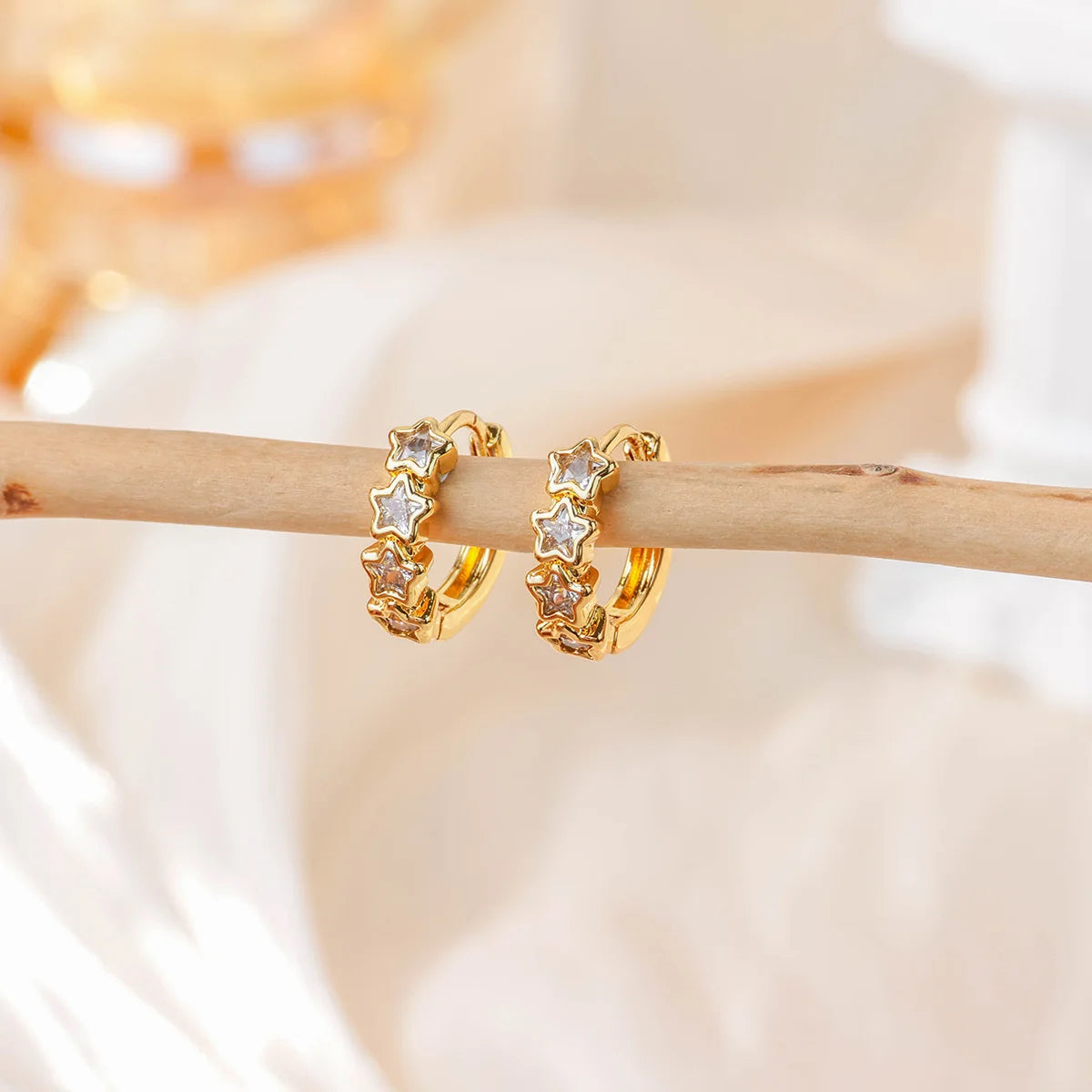 Stellar Shine Hoops