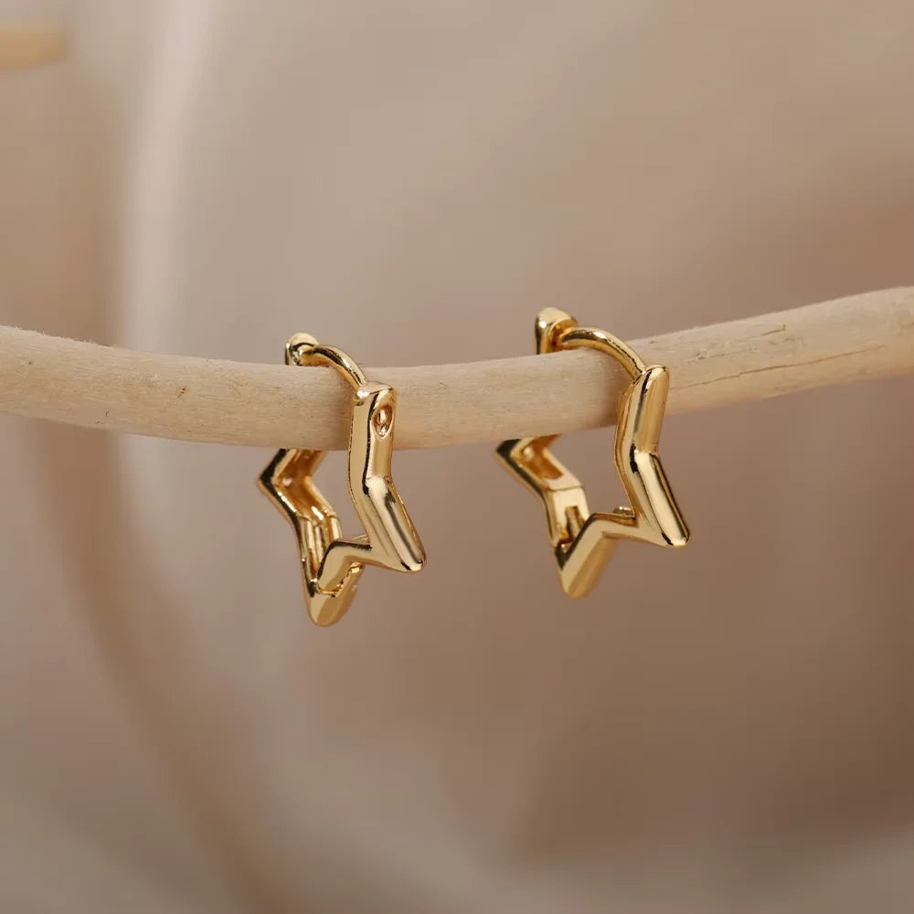 Stellar Shine Hoops