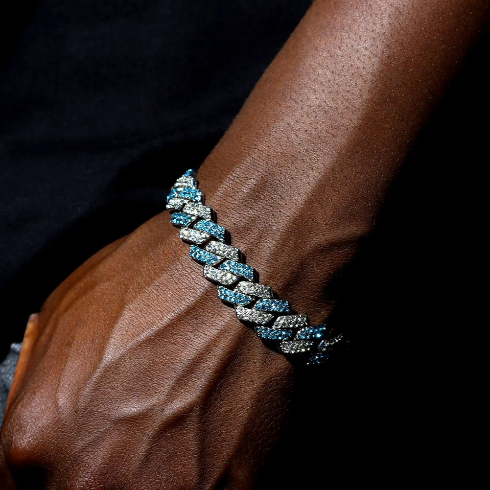 Miami Cuban Rhinestone Bracelet – Bold 14MM Jewelry