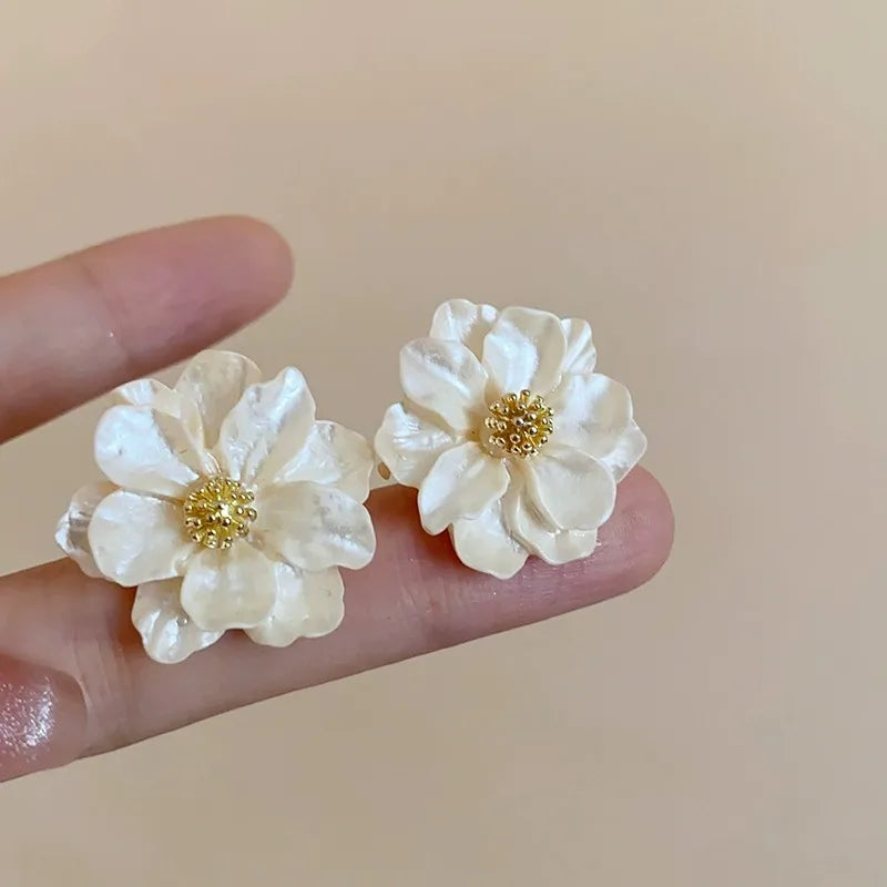 White Flower  Earrings – Perfect Gift for Women & Girls
