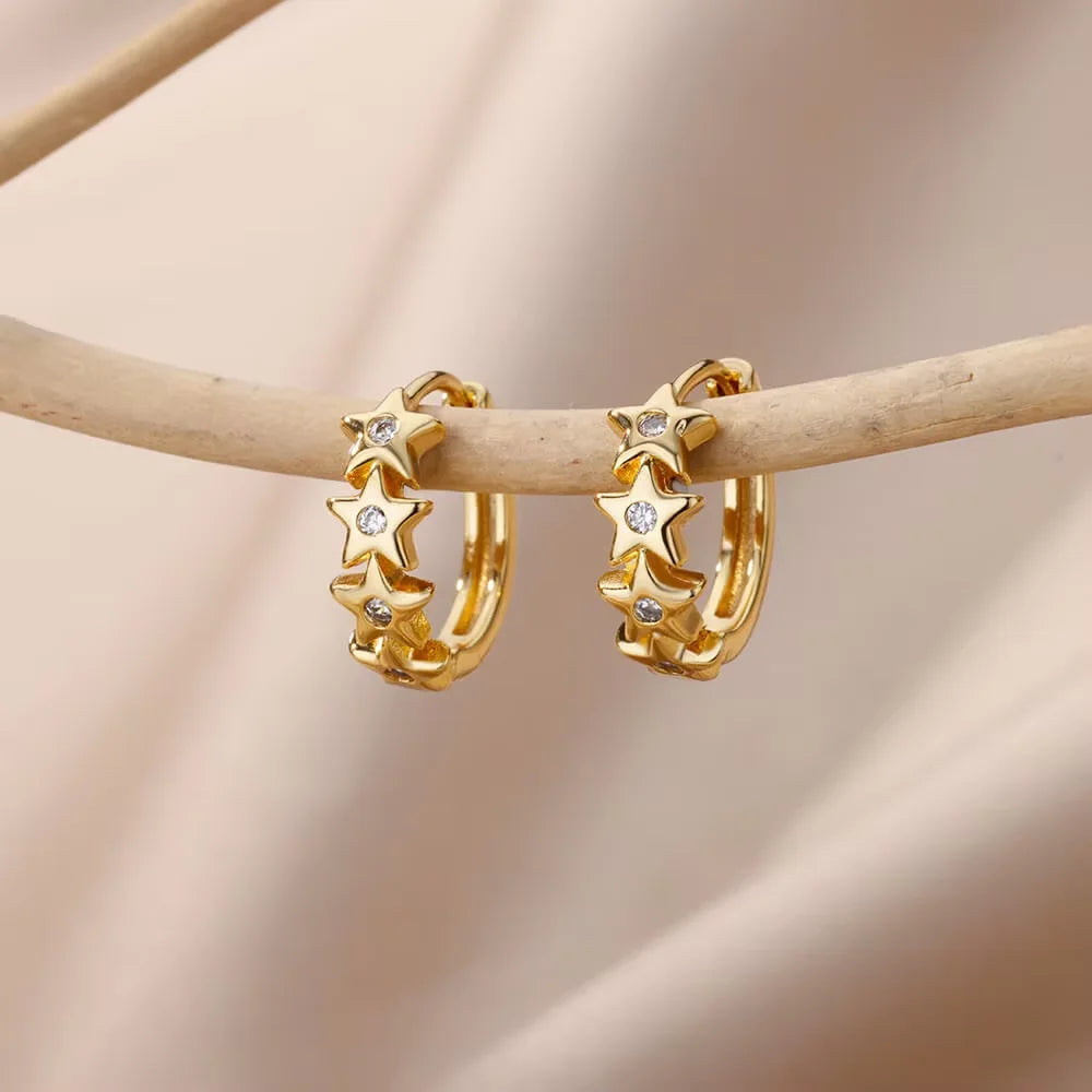 Stellar Shine Hoops