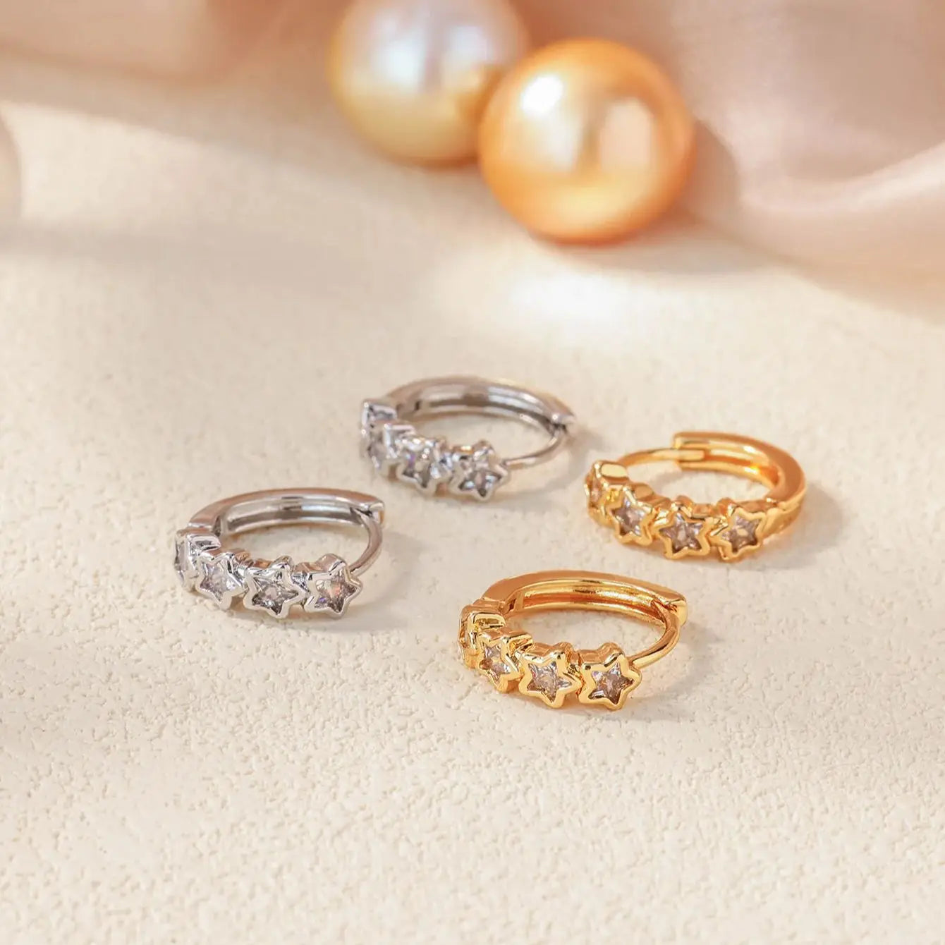 Stellar Shine Hoops