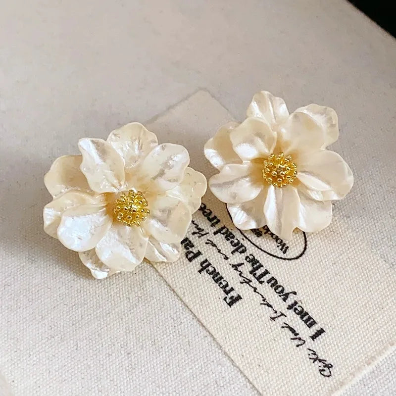 White Flower  Earrings – Perfect Gift for Women & Girls
