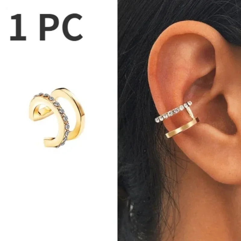 Metal Leaf Ear Cuff – Stylish Non-Pierced Earrings