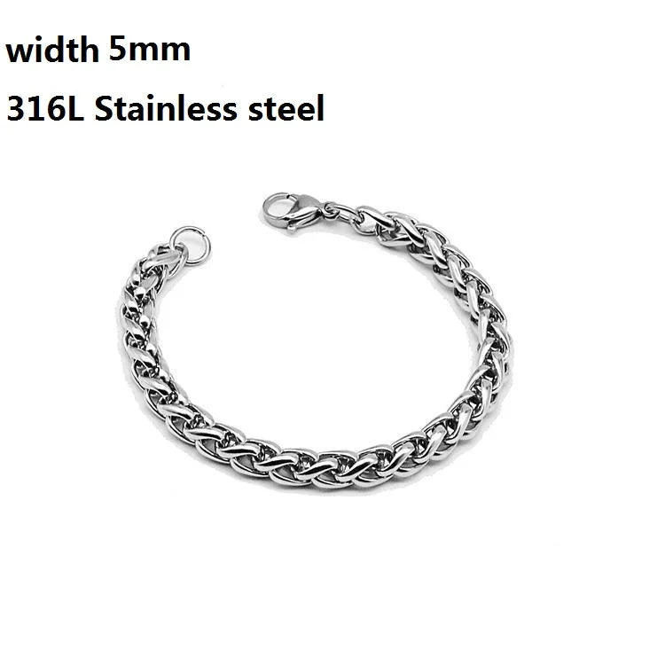 Unisex Cuban & Figaro Chain Bracelet – Stainless Steel Jewelry