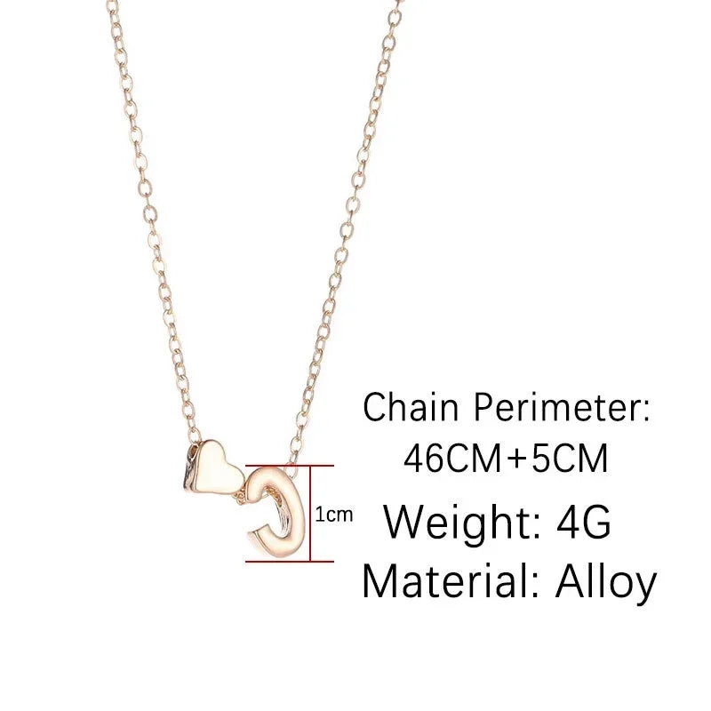 Delicate Fashion Necklace - Name Letter for Women