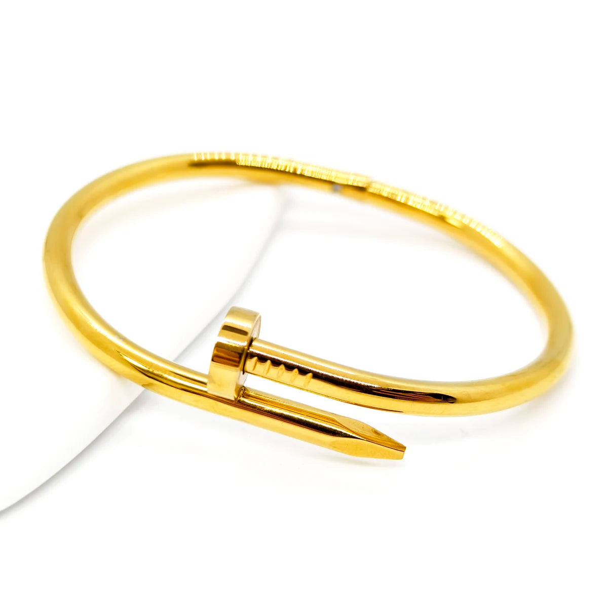 Women’s Nail Design Bracelet – Chic Stainless Steel Accessory
