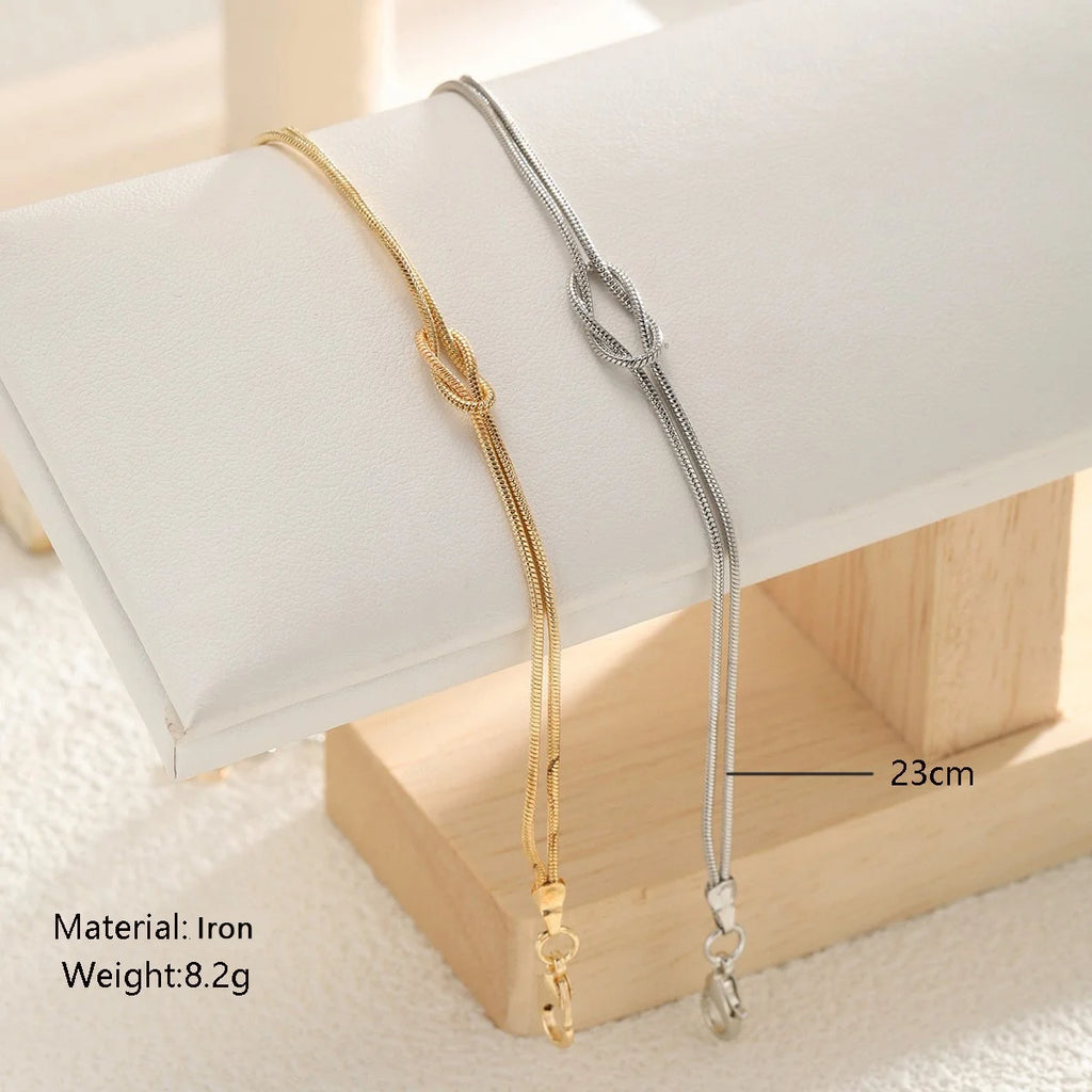 Matching Gold Plated Couple Bracelets – Elegant Stainless Steel Set