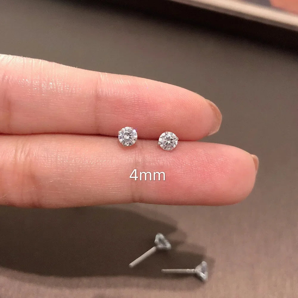 100% Real Silver 925 Jewelry for Women, Fashion with Small Pieces with Clear CZ Crystal.