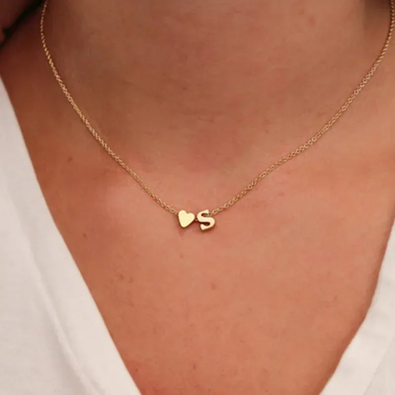 Delicate Fashion Necklace - Name Letter for Women