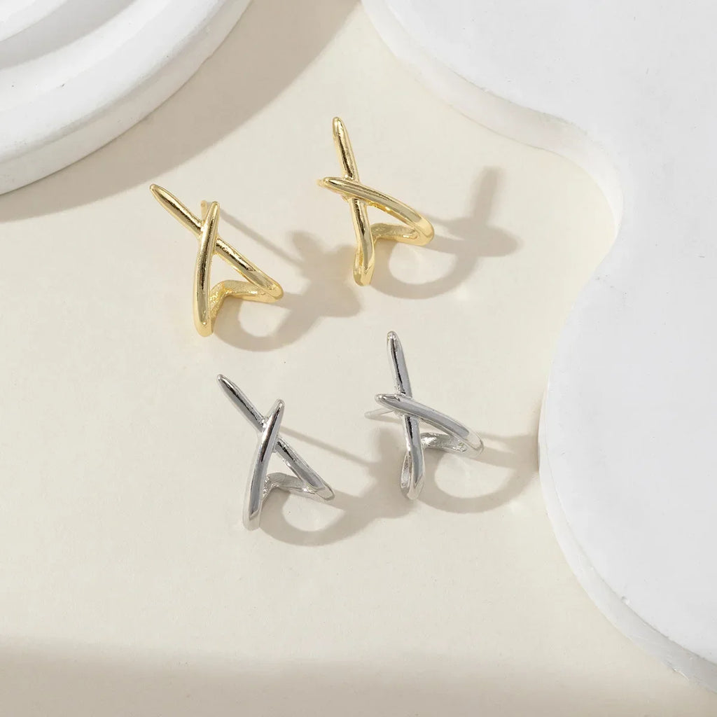 LATS Dainty Gold Cross Earrings – Simple & Stylish Jewelry for Women