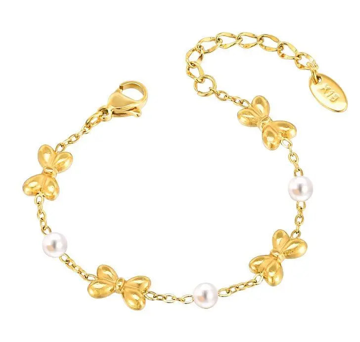 Children's Stainless Steel Bracelet for Girls, Cute Style Jewelry for Everyday Use