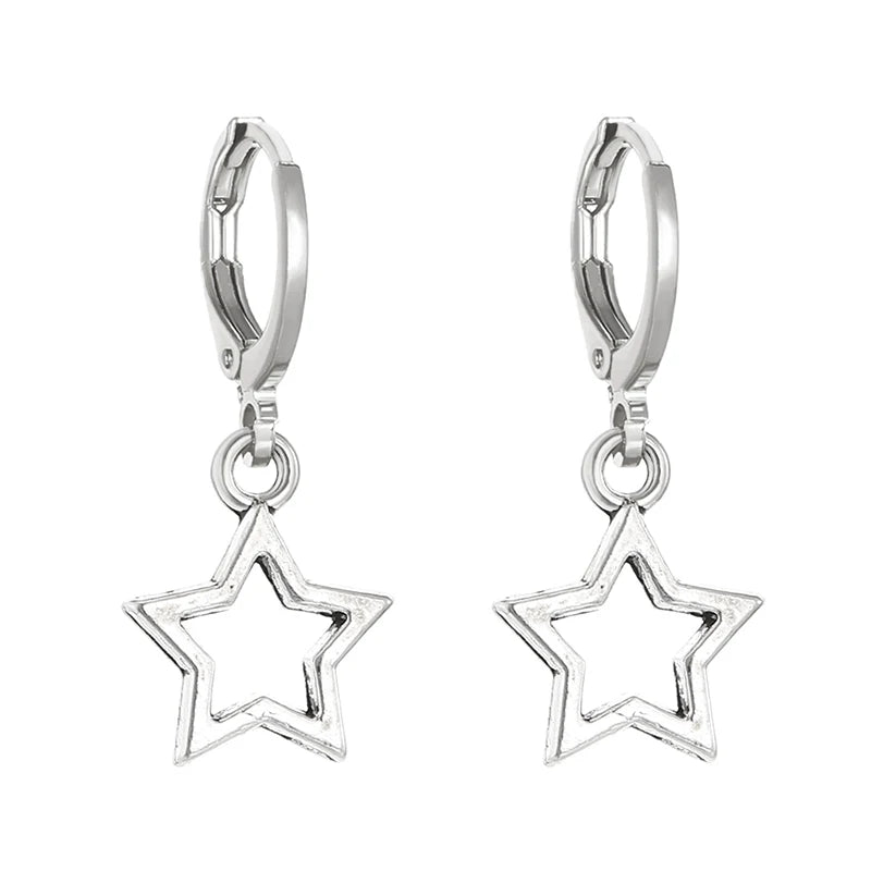 Brincos Mini Hoop Estrelados – Joias de Férias Femininas na Moda
