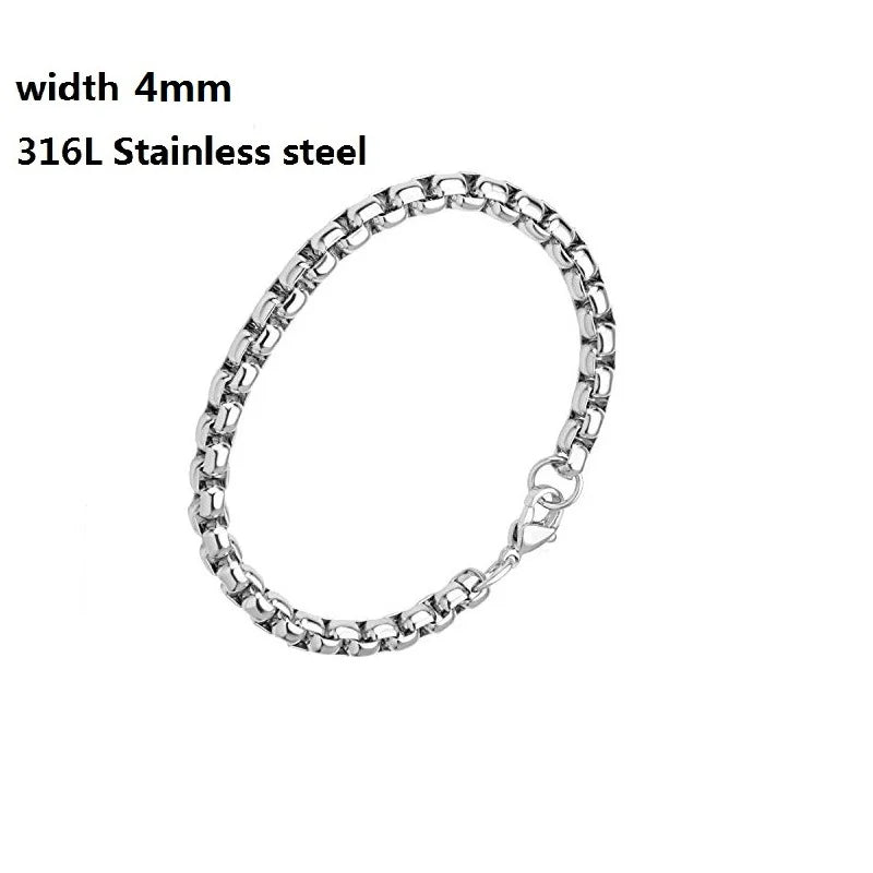 Unisex Cuban & Figaro Chain Bracelet – Stainless Steel Jewelry