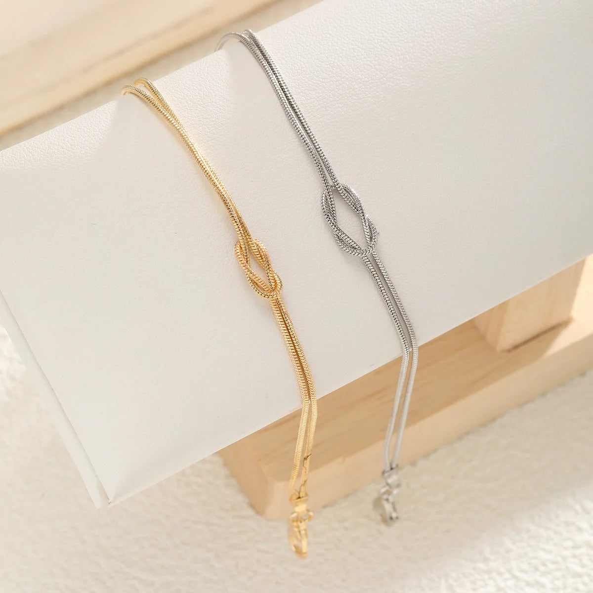 Matching Gold Plated Couple Bracelets – Elegant Stainless Steel Set