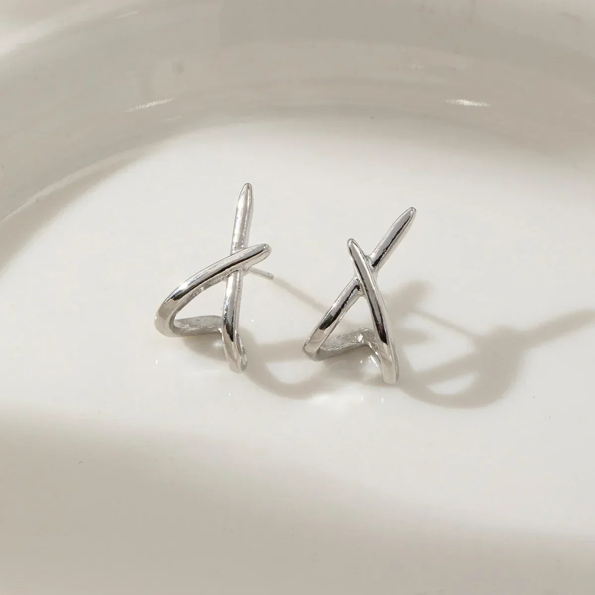 LATS Dainty Gold Cross Earrings – Simple & Stylish Jewelry for Women