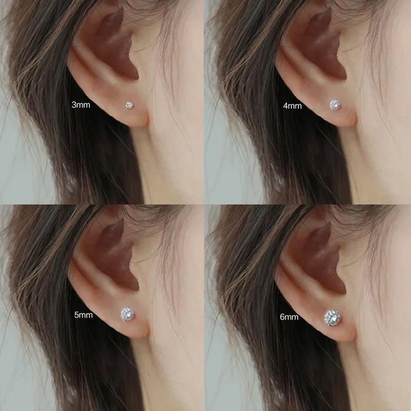 100% Real Silver 925 Jewelry for Women, Fashion with Small Pieces with Clear CZ Crystal.