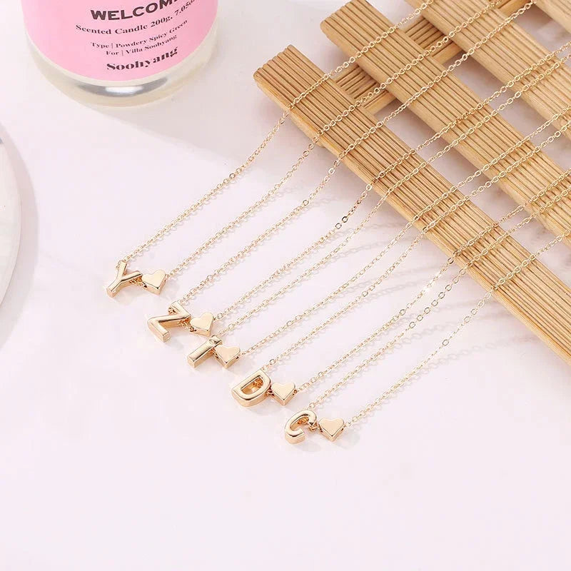 Delicate Fashion Necklace - Name Letter for Women