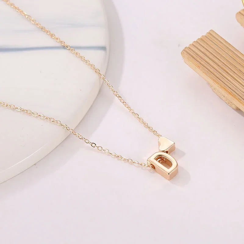 Delicate Fashion Necklace - Name Letter for Women