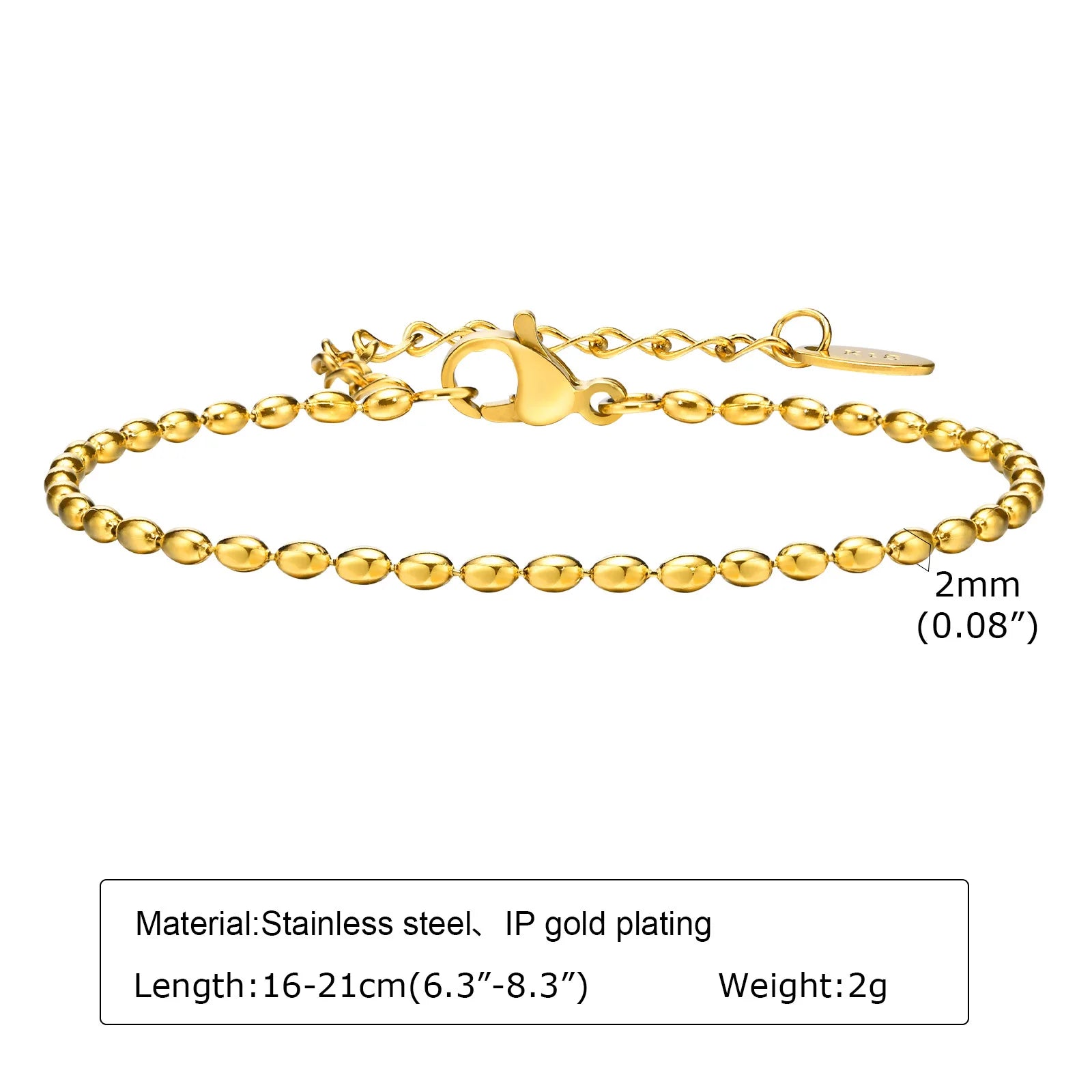 Luxury Gold Plated Herringbone Bracelet – Elegant Stackable Jewelry for Women